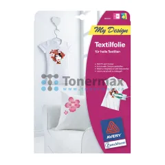 Nažehlovací papír na bílá trička Avery Zweckform, A4, 5 ks