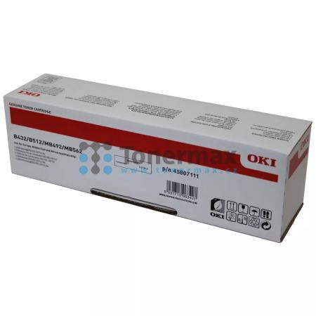OKI 45807111, originální toner pro tiskárny OKI B432, B432dn, B512, B512dn, MB492, MB492dn, MB562, MB562dnw