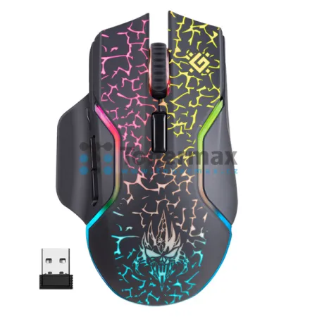 Optická herní myš Defender Oneshot GM-067, bezdrátová, 3200 DPI, USB, černá