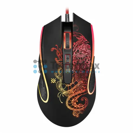 Optická herní myš Defender Venom GM-640L, drátová, 7200 DPI, USB, černá