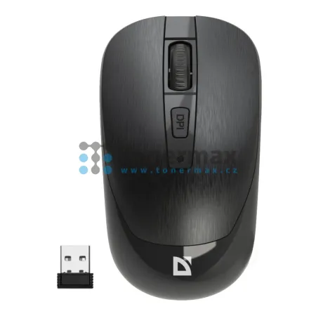 Optická myš Defender WAVE MM-995, bezdrátová, 1600 DPI, USB, černá