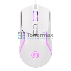 Optická myš Marvo Capo 20, drátová, 8000 DPI, USB, bílá