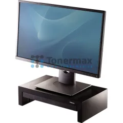 Podstavec pod monitor Fellowes Designer Suites - nastavitelná výška, se zásuvkou, černý