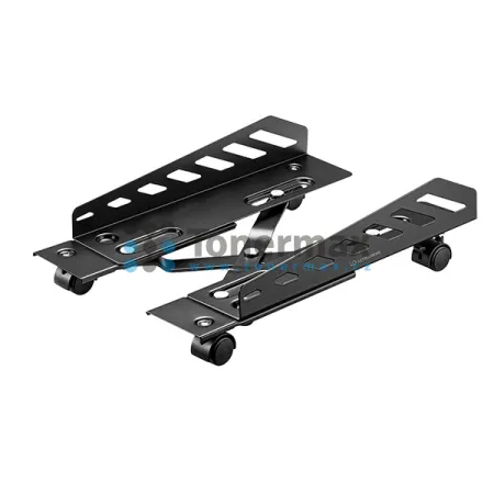 Pojízdný stojan na PC Ultradesk CRITTER – ocelový, černý
