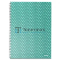 Poznámkový blok Esselte Colour Breeze A4, linkovaný, 80 listů, 80 g/m2, zelený