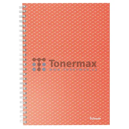 Poznámkový blok Esselte Colour Breeze A5, linkovaný, 80 listů, 80 g/m2, korálový
