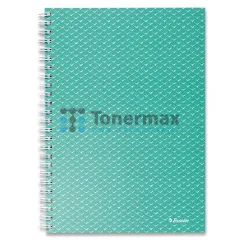 Poznámkový blok Esselte Colour Breeze A5, linkovaný, 80 listů, 80 g/m2, zelený