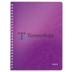 Poznámkový blok LEITZ WOW A4, linkovaný, purpurový