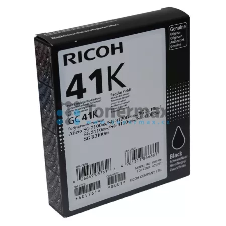 Cartridge Ricoh GC-41K, GC41K, 405761