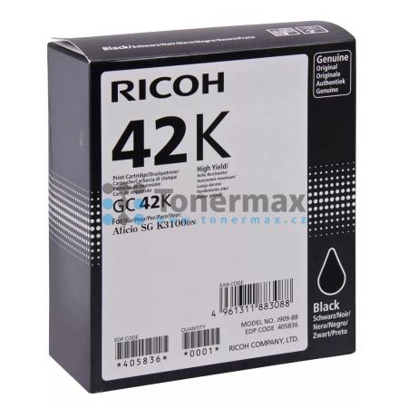 Ricoh GC-42K, GC42K, 405836, originální cartridge pro tiskárny Ricoh Aficio SG K3100DN