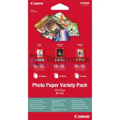Sada fotopapírů Canon Photo Paper Variety Pack VP-101, 10x15 cm, lesklý, 20 ks