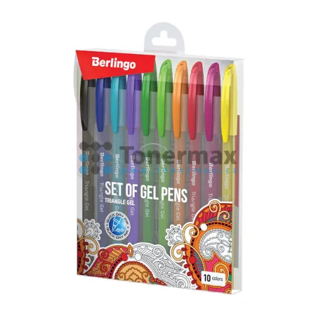 Sada gelových rollerů Berlingo Color, 0,5 mm, 10 ks