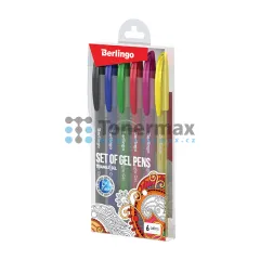 Sada gelových rollerů Berlingo Color, 0,5 mm, 6 ks