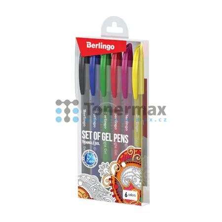 Sada gelových rollerů Berlingo Color, 0,5 mm, 6 ks