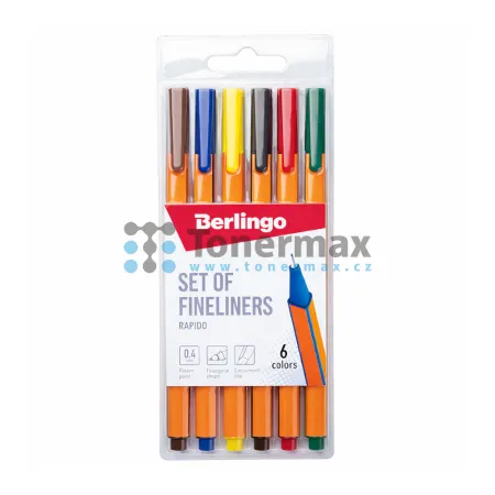 Sada linerů Berlingo Rapido Color, 0,4 mm, 6 ks