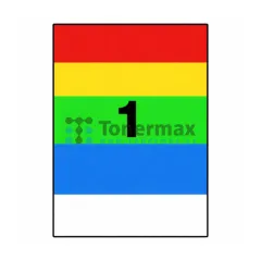 Samolepicí etikety Logo A4, 1 etiketa 210x297 mm, 10 archů, matné, barevný mix