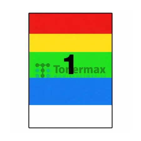 Samolepicí etikety Logo A4, 1 etiketa 210x297 mm, 10 archů, matné, barevný mix