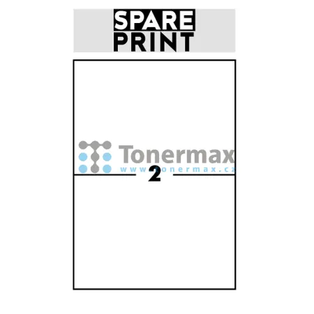 Samolepicí etikety Spare Print Premium A4, 2 etikety 210x148,5 mm, 100 archů, bílé