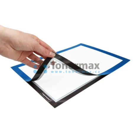 Samolepicí magnetický rámeček Magnetoplan Magnetofix A4 modrý, 2 ks