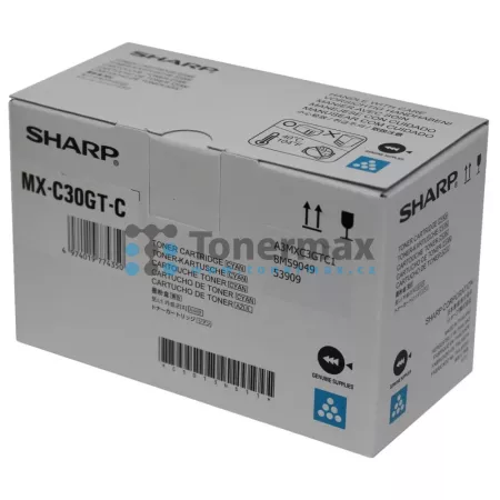 Toner Sharp MX-C30GTC, MX-C30GT-C, poškozený obal