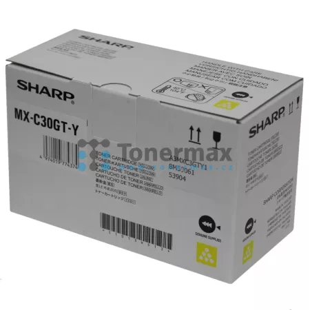Toner Sharp MX-C30GTY, MX-C30GT-Y, poškozený obal