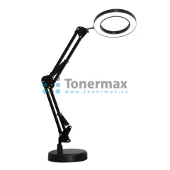 Stolní LED lampa Platinet Magnify PDLD11 s lupou, černá