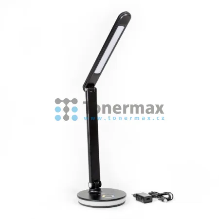 Stolní LED lampa Platinet PDL400RGBB s RGB podsvícením, černá