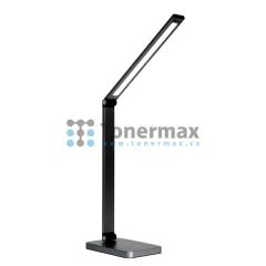 Stolní LED lampa Platinet PDL888B s bezdrátovým Qi nabíjením, černá