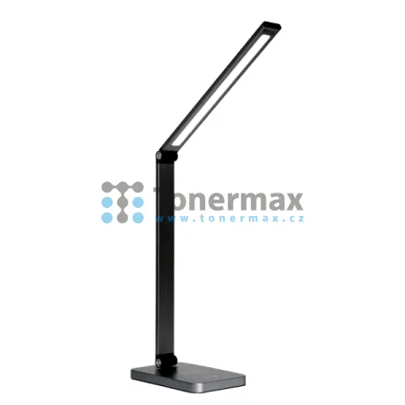 Stolní LED lampa Platinet PDL888B s bezdrátovým Qi nabíjením, černá