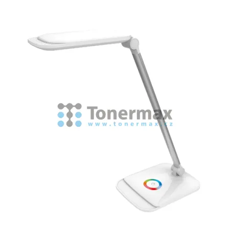 Stolní LED lampa Platinet PDLQ60 s RGB podsvícením, bílá