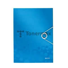 Tříchlopňové desky na dokumenty Leitz WOW A4, modré