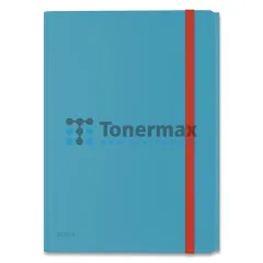 Tříchlopňové desky s gumičkou a vnitřní kapsou Leitz Cosy A4, modré