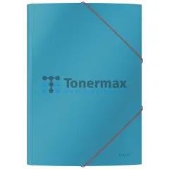 Tříchlopňové desky s gumičkou LEITZ Cosy A4, modré