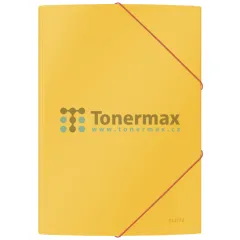 Tříchlopňové desky s gumičkou LEITZ Cosy A4, žluté