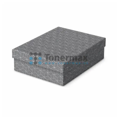 Úložný box Esselte Home M, nízký, šedý, set 3 ks