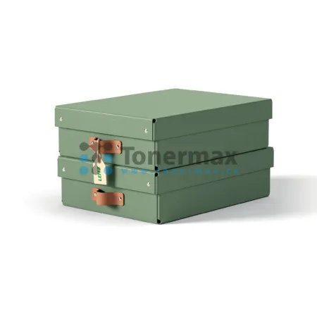 Úložný box Leitz Puro M, nízký, zelený, 2 ks