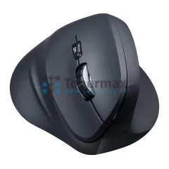 Vertikální ergonomická myš Powerton Ergo Shark WPM11E, bezdrátová, 1600 DPI, USB, černá