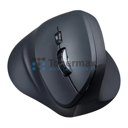 Vertikální ergonomická myš Powerton Ergo Shark WPM11E, bezdrátová, 1600 DPI, USB, černá