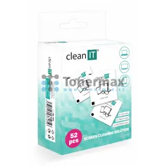 Vlhčené čisticí ubrousky na obrazovky CLEAN IT, 52 ks