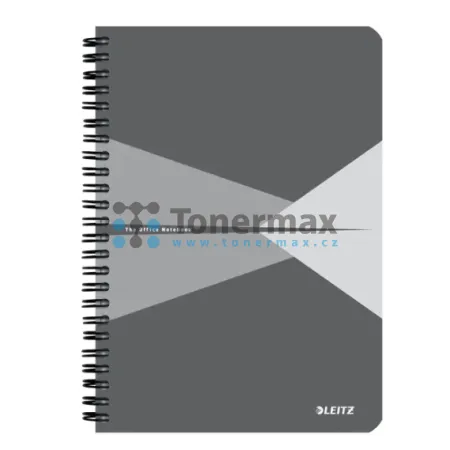 Zápisník Leitz Office A5, čtverečkovaný, 90 listů, 80 g/m2, černo-bílý Zápisník Leitz Office A5, čtverečkovaný, 90 listů, 80 g/m2, černo-bílý