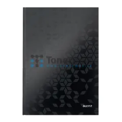 Zápisník Leitz Wow A4, linkovaný, 80 listů, 90 g/m2, černý